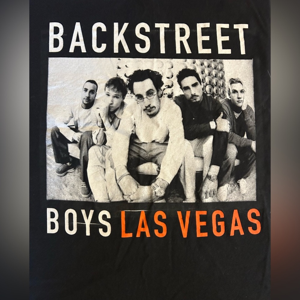 Backstreet Boys Las Vegas Final 9 Planet Hollywood Dates T-Shirt Men's Large